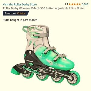 Roller Derby Women's V-Tech 500 Button Adjustable Inline Skate